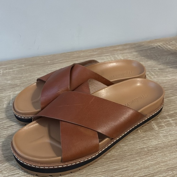 Madewell The Dayna Lugsole Slide Sandal in Leather 6 - Picture 10 of 14